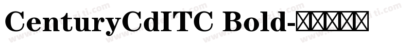 CenturyCdITC Bold字体转换